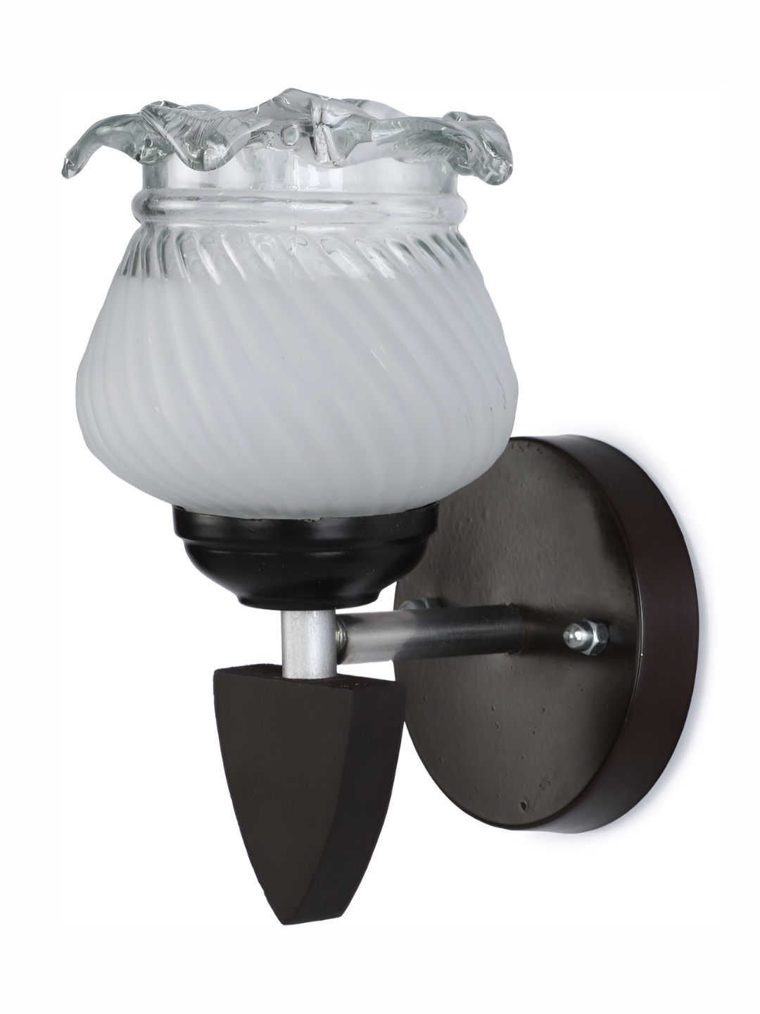 

1ST TIME Transparent & Black Glass Traditional Wall Lamp