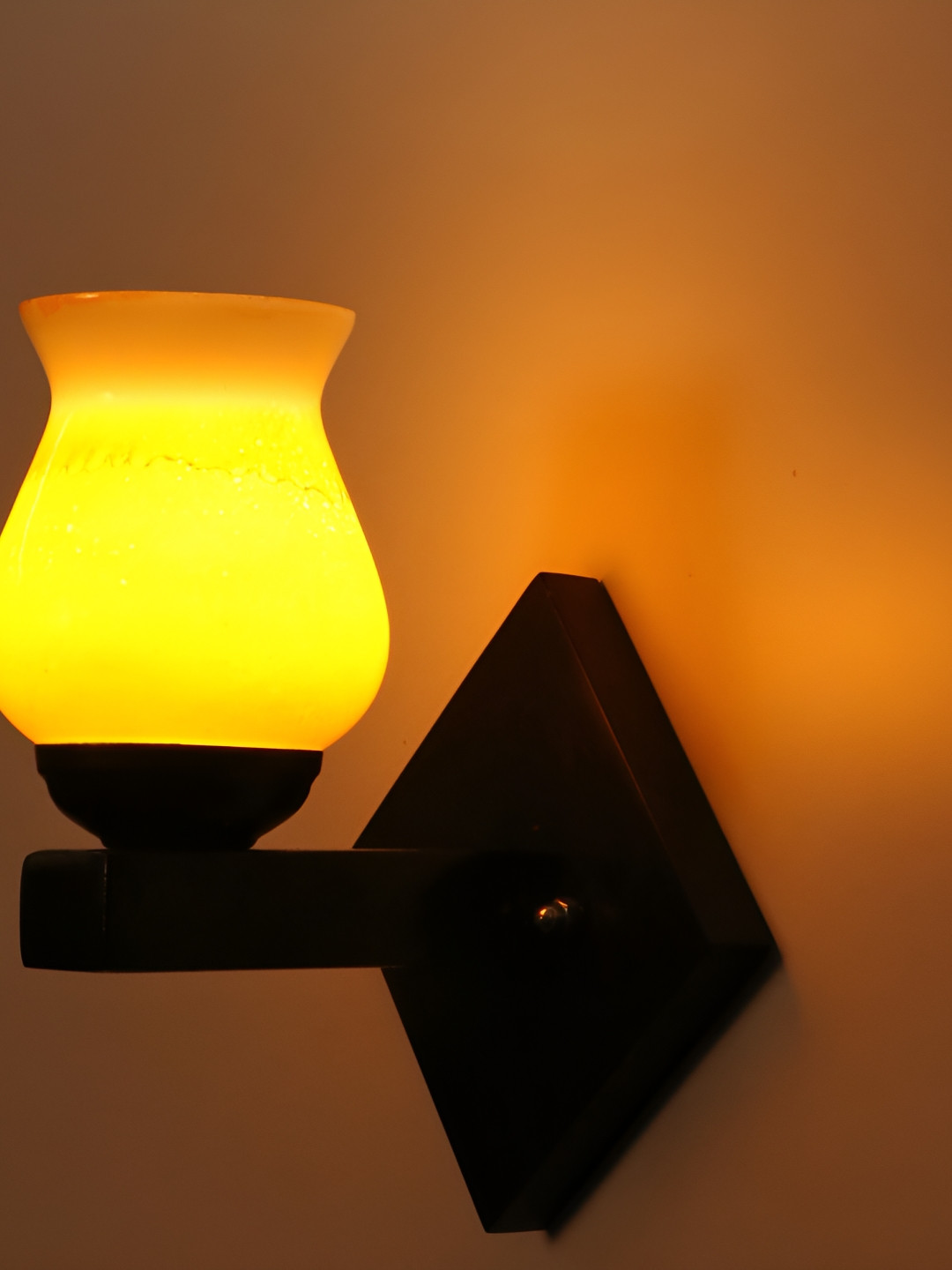 

1ST TIME Black & White Glass Traditional Wall Lamp