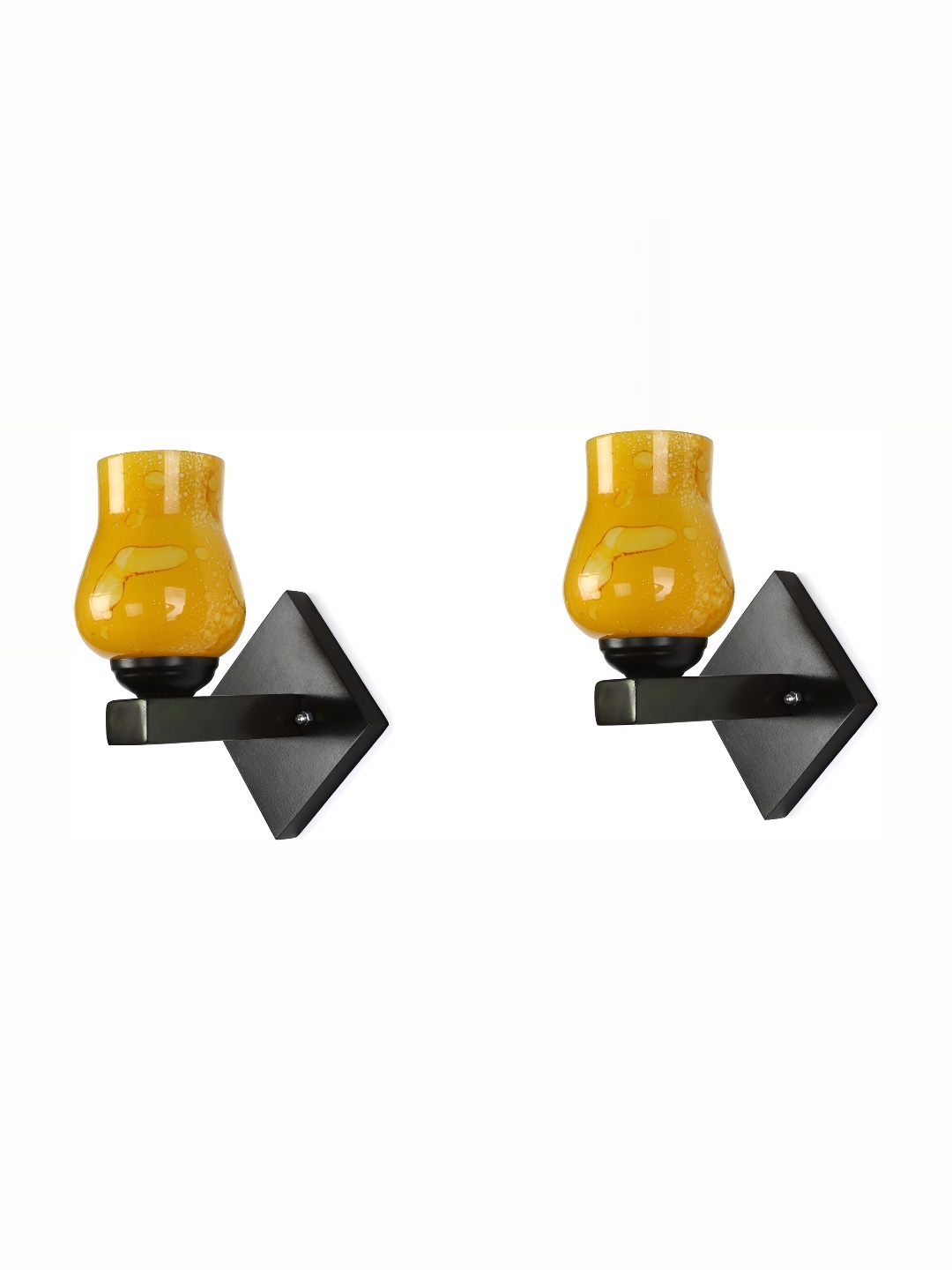

1ST TIME Yellow Glass Traditional Rectangle Shaped Wall Lamp