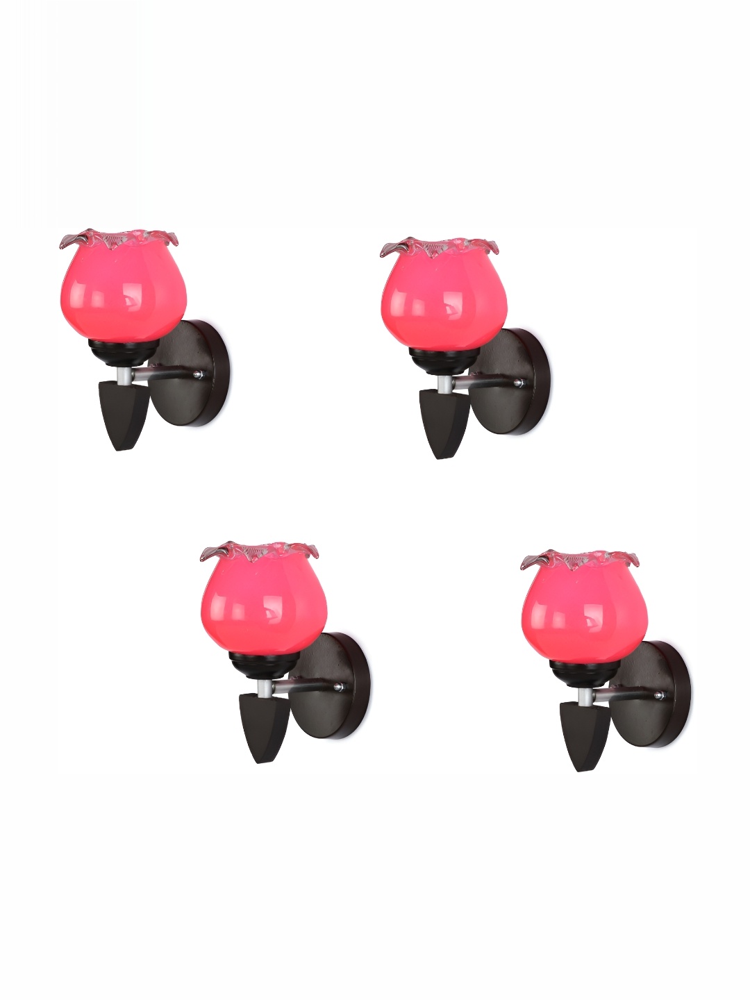 

1ST TIME Pink & Black Glass Contemporary Wall Lamp