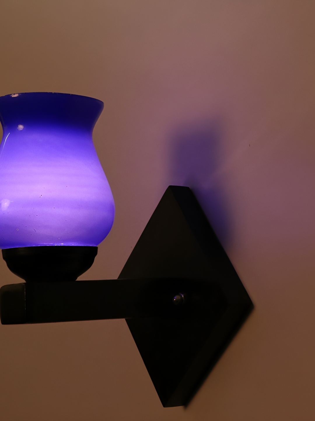 

1ST TIME Blue & Black Glass Contemporary Wall Lamp