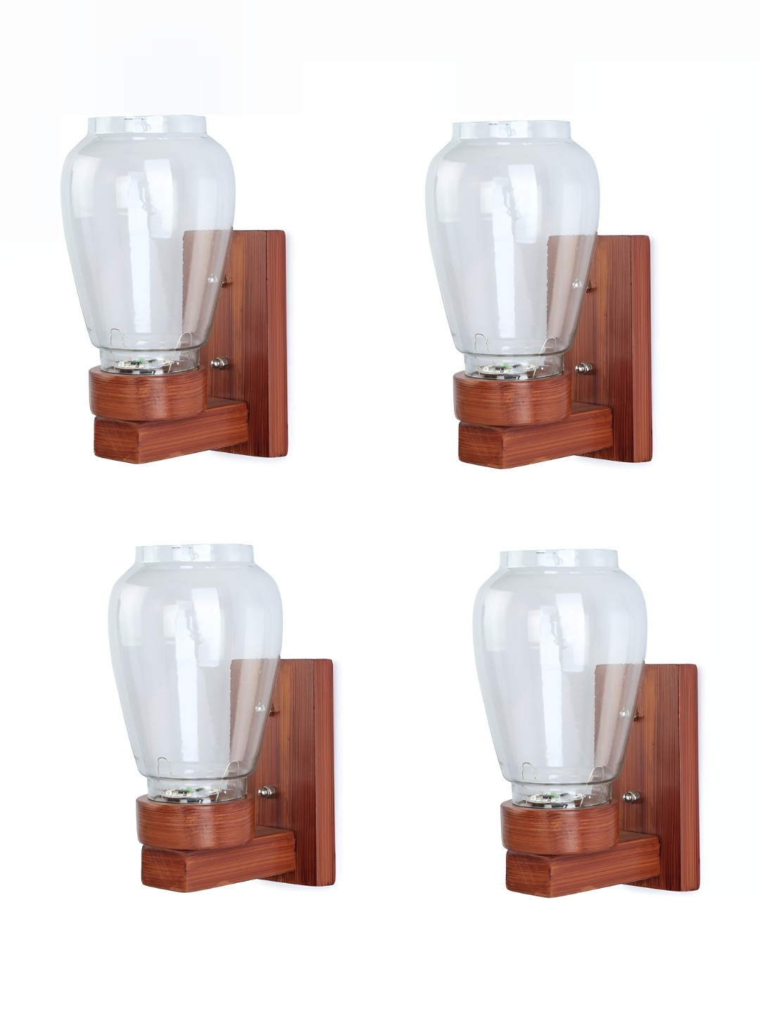 

1ST TIME Transparent Glass Traditional Cylinder Shaped Wall Lamp