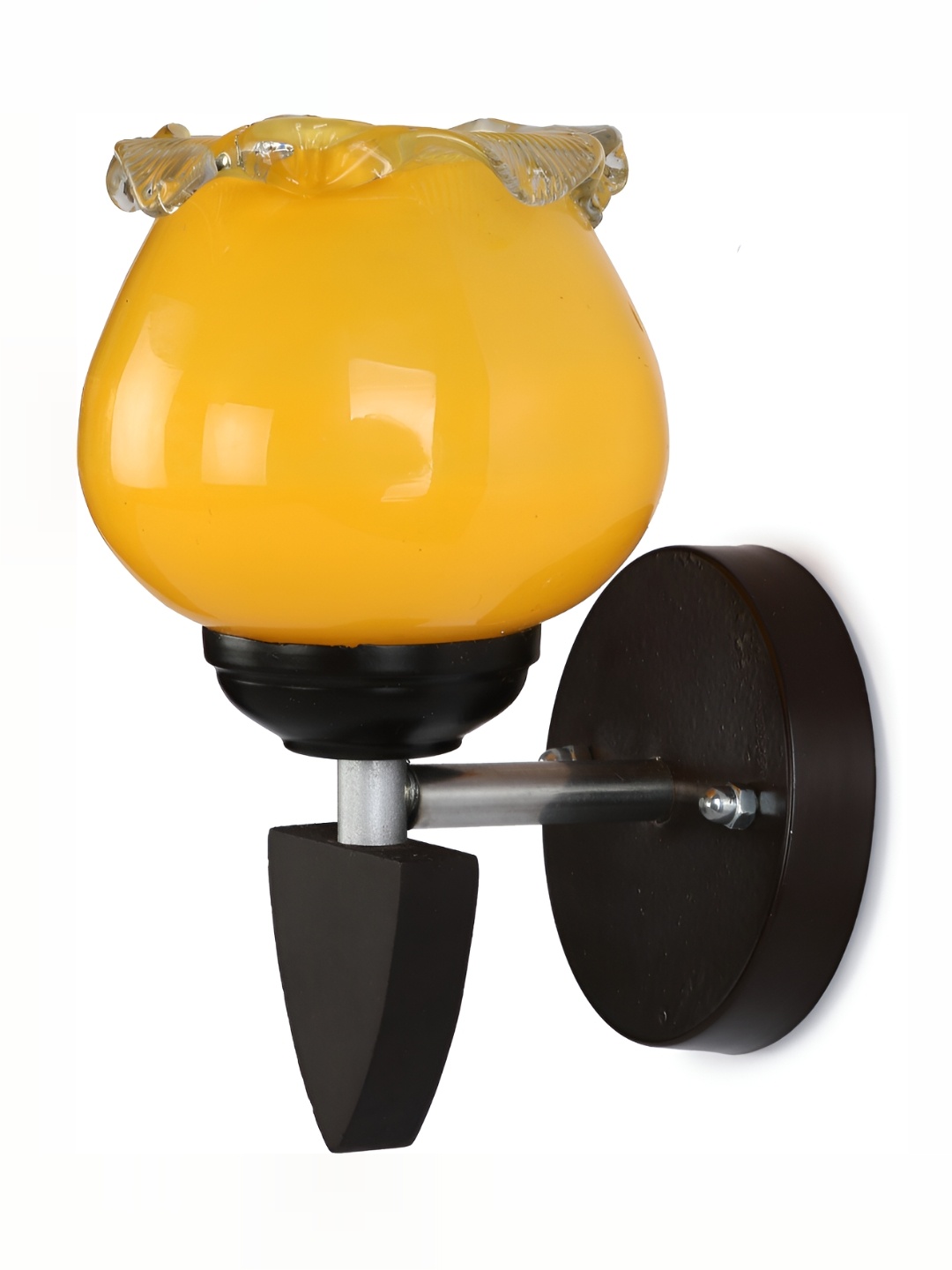 

1ST TIME Yellow & Black Glass Traditional Wall Lamp