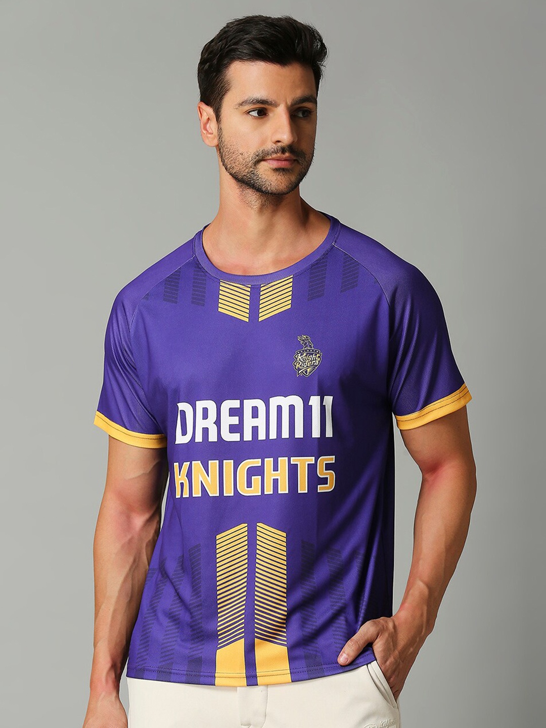 

FanCode Unisex Official Kolkata Knight Riders Fan Jersey, Purple