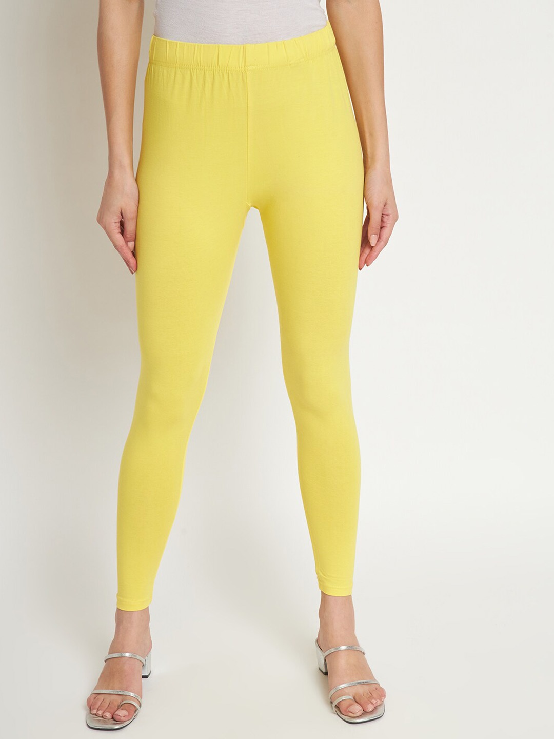 

SELETA Ankle Length Leggings, Yellow