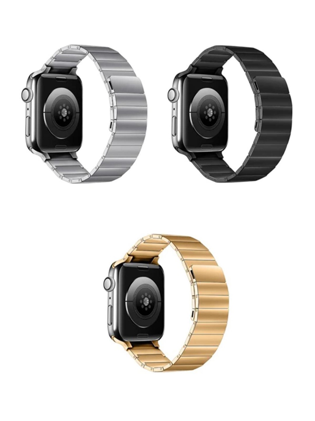 

PEEPERLY Men Premium Magnetic Chain Strap For Apple Watch, Gold