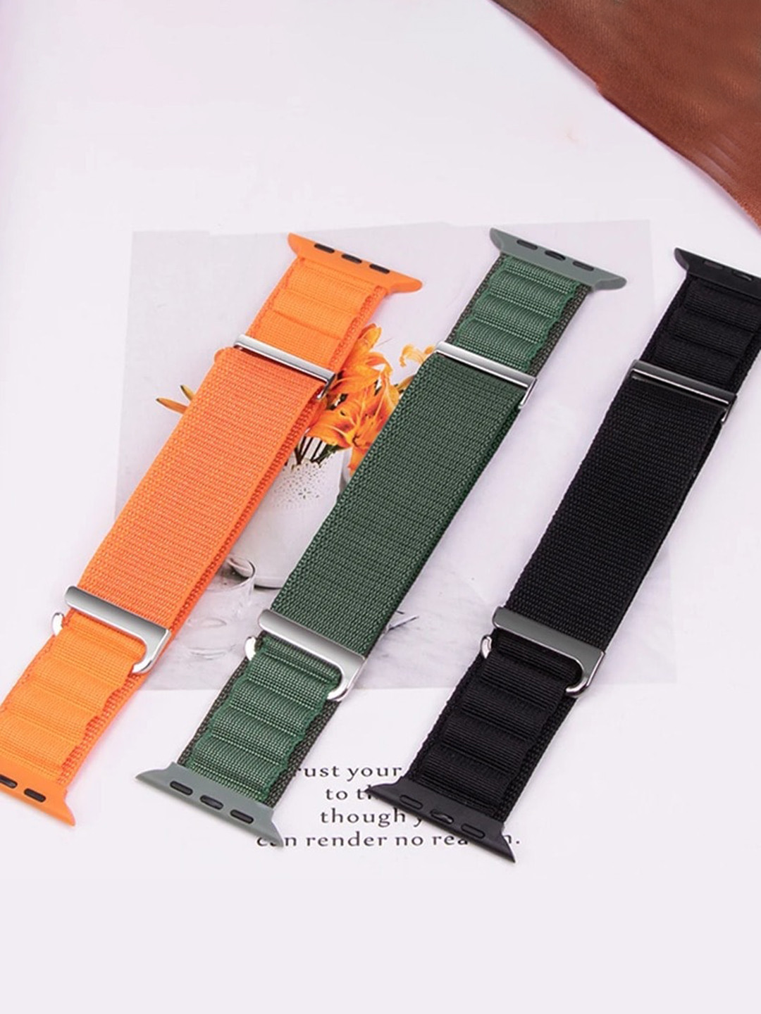 

PEEPERLY Ultra Loom Nylon Watch Band for Apple Watch, Grey