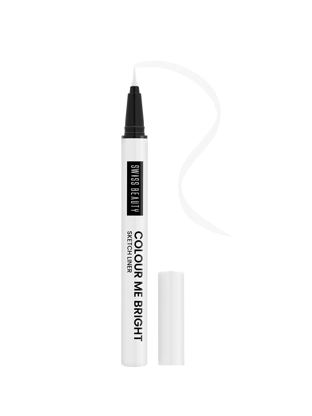 

SWISS BEAUTY Quick Drying & Matte Colour Me Bright Sketch Eyeliner 0.7ml - Basic White