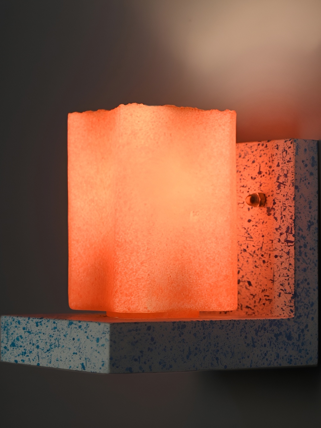 

1ST TIME Orange Glass Traditional Rectangle Shaped Wall Lamp