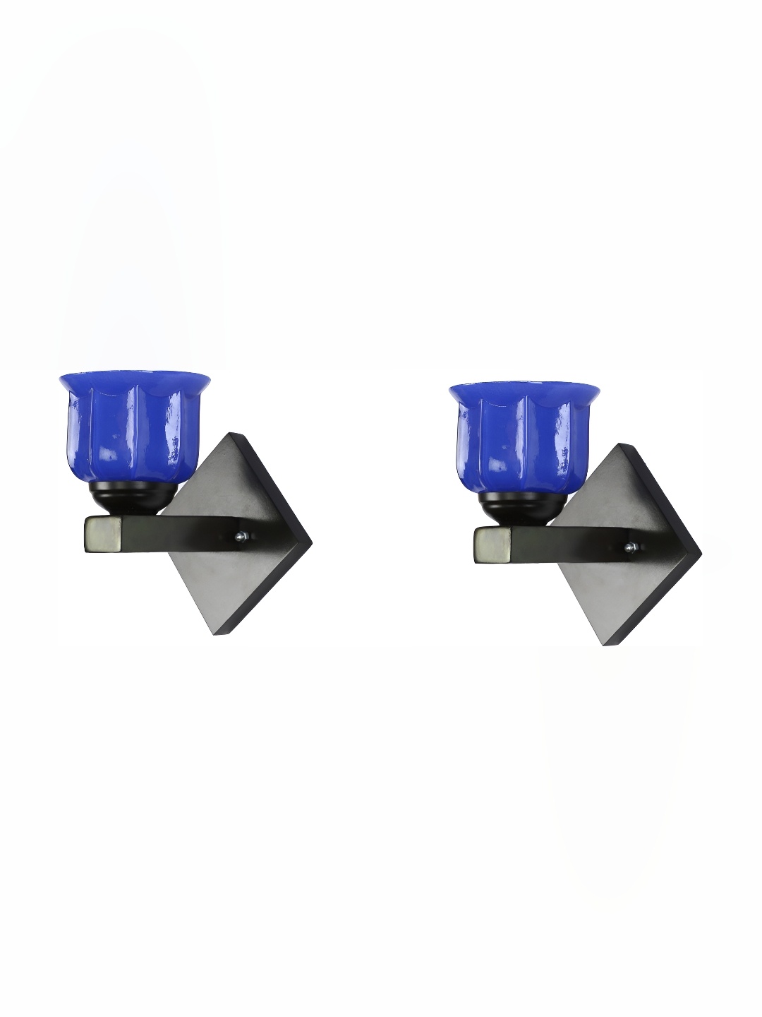 

1ST TIME Blue Glass Traditional Wall Lamp