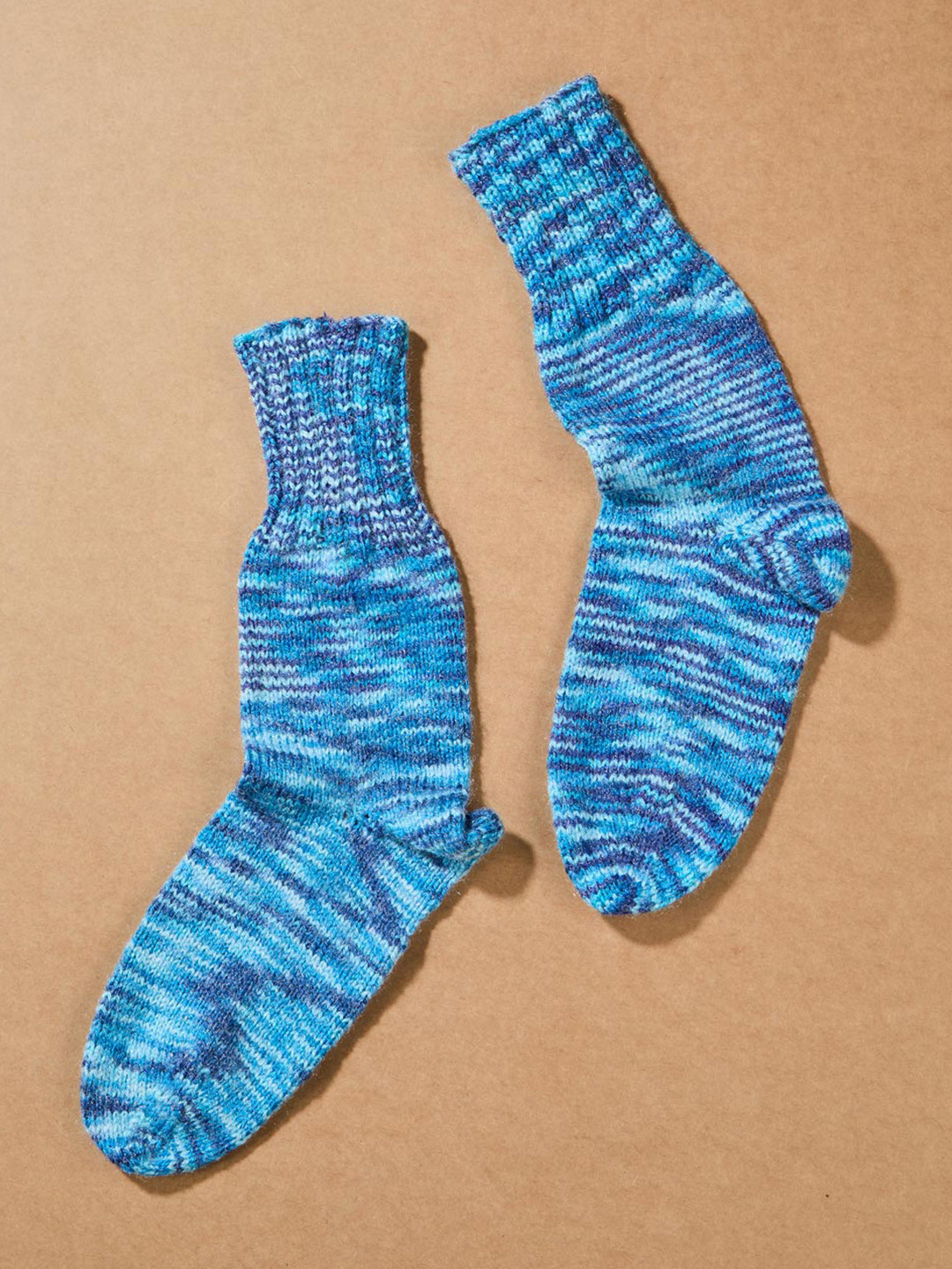 

Fabindia Women Printed Acrylic Calf-Length Socks, Navy blue