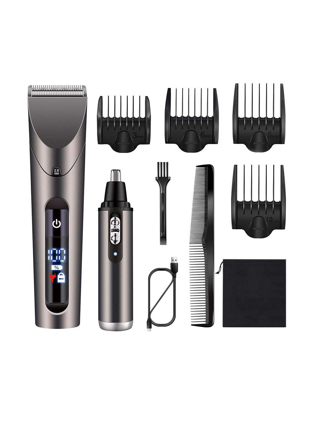 

Hatteker Cordless Waterproof Grooming Kit, Black