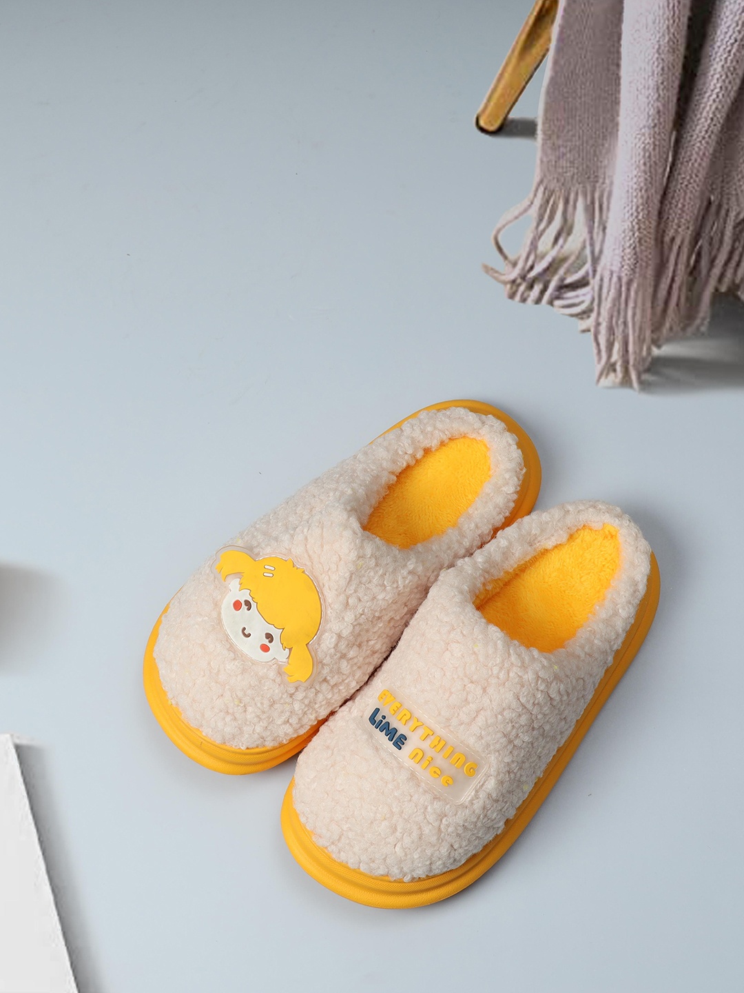 

Mast & Harbour Women Winter Room Slippers, Yellow