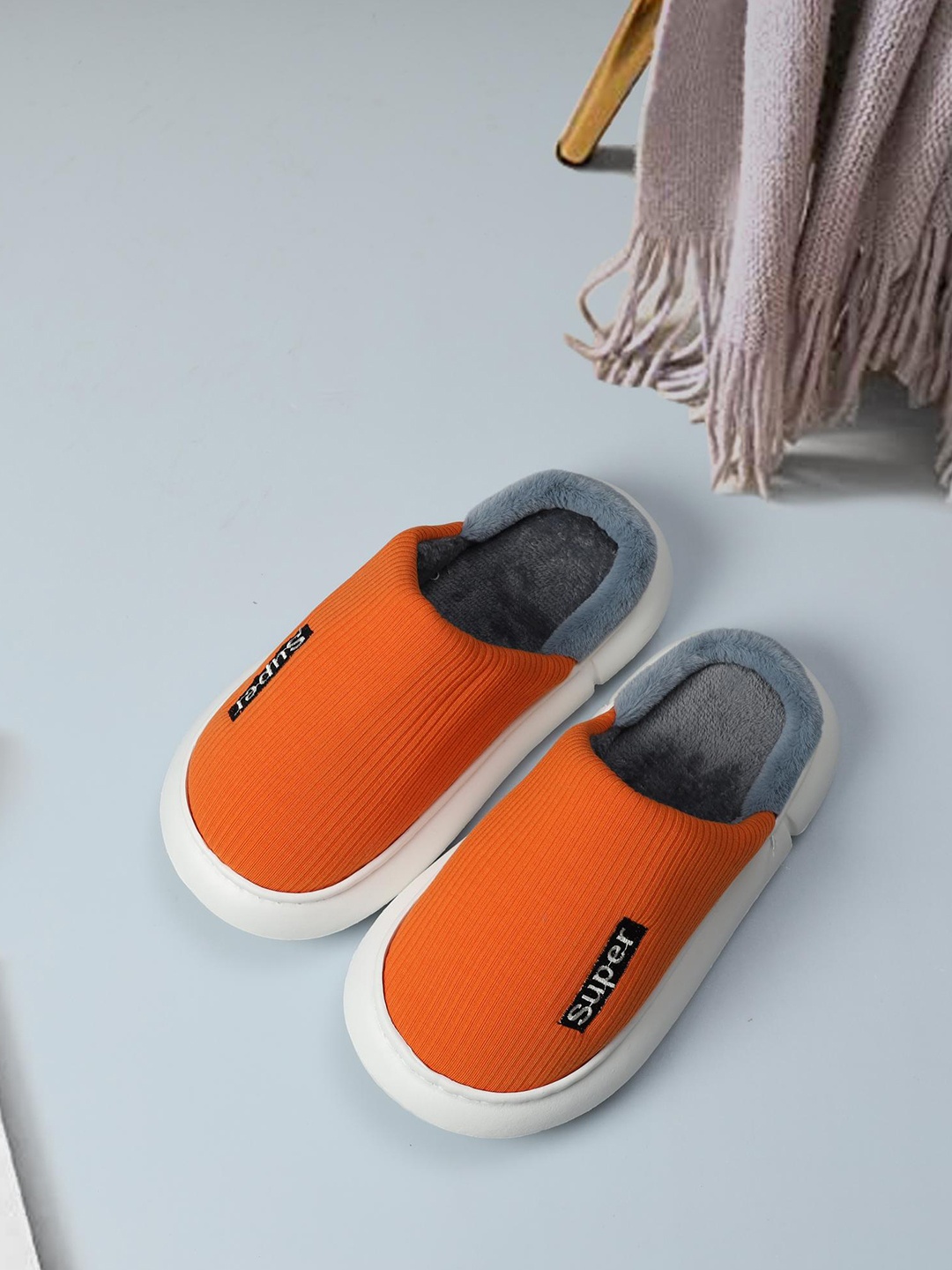 

Mast & Harbour Women Winter Room Slippers, Orange