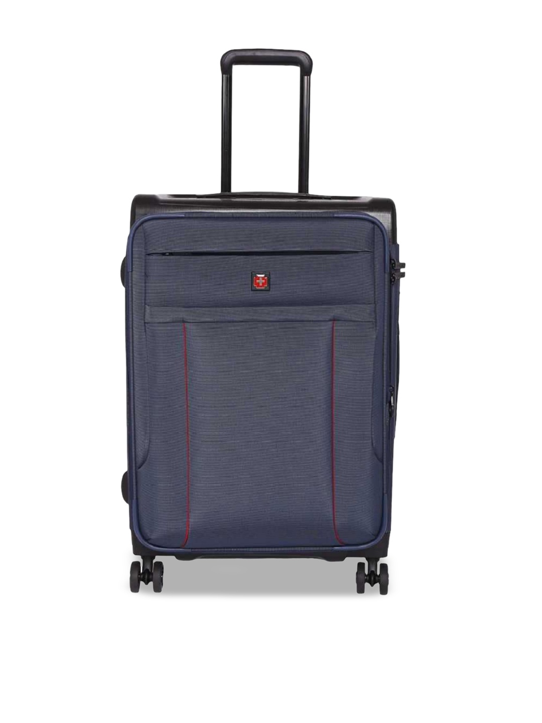 

SWISSBRAND PERTH Range Navy 24" Medium Soft Trolley Bag, Blue