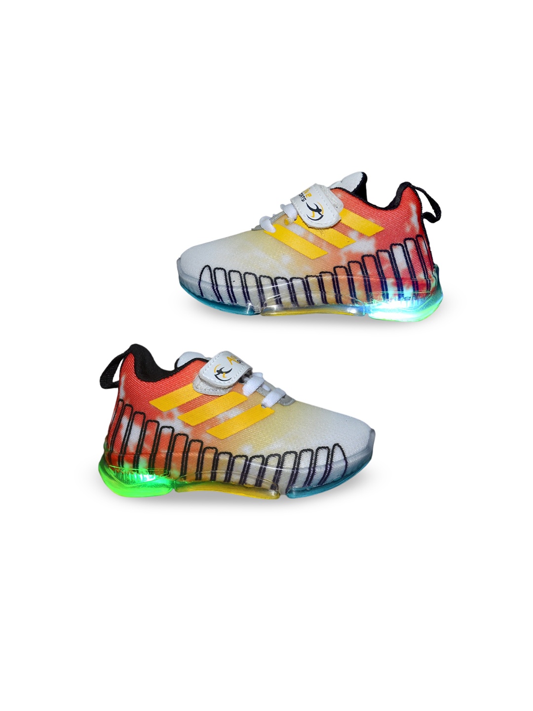 

BAESD Kids Printed LED Sneakers, Yellow