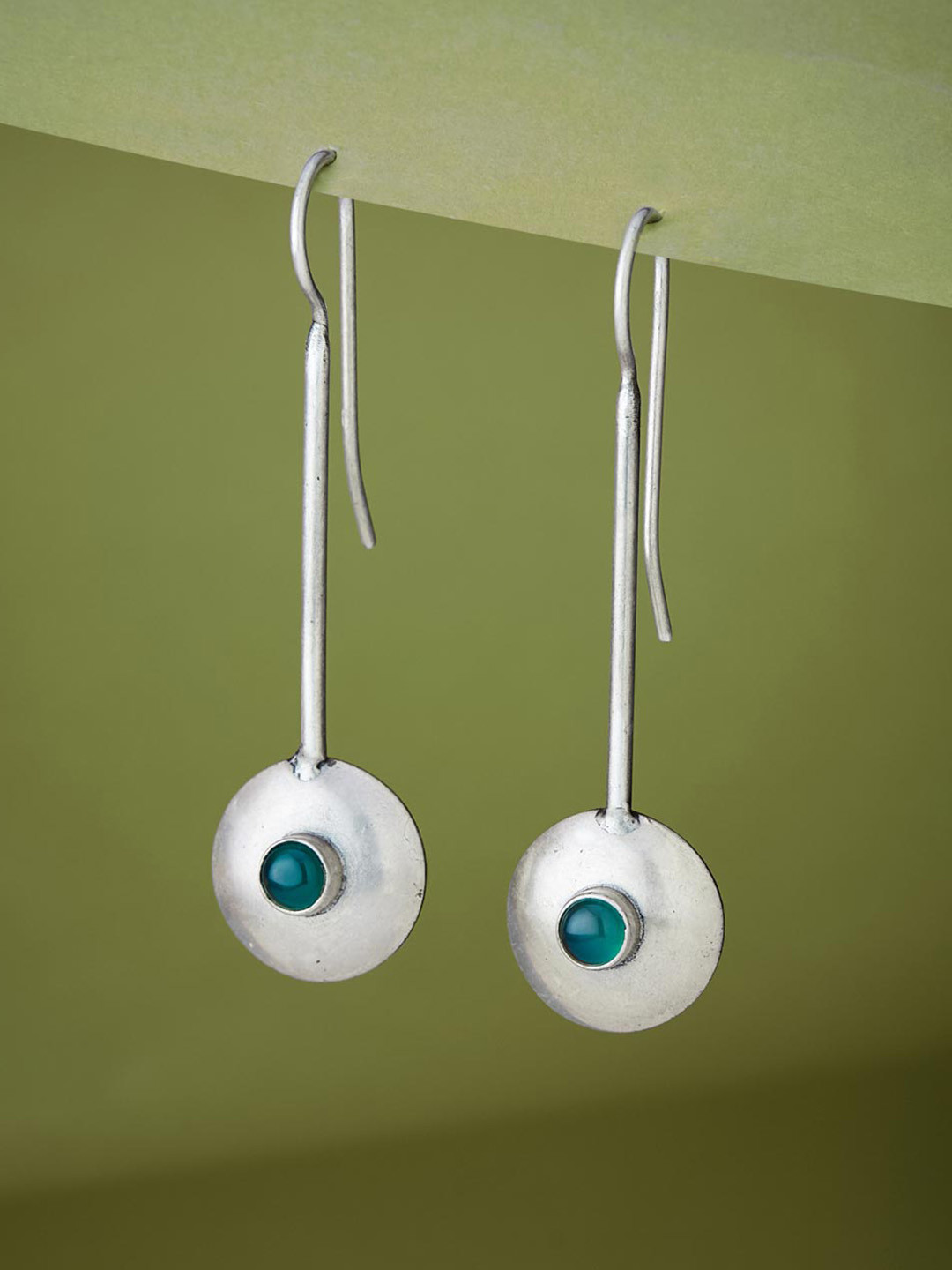 

Fabindia Contemporary Drop Earrings, Silver