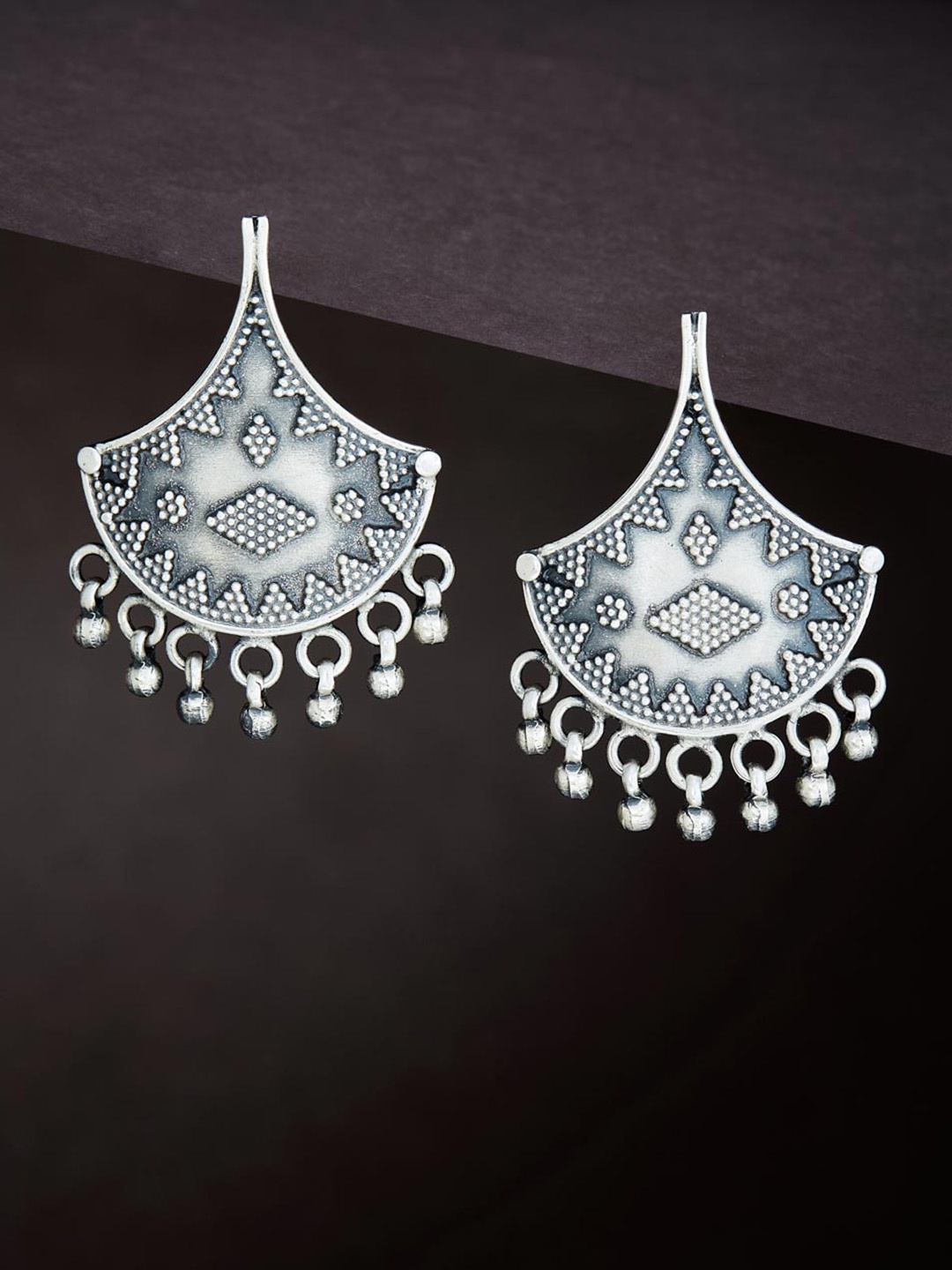 

Fabindia Contemporary Drop Earrings, Silver