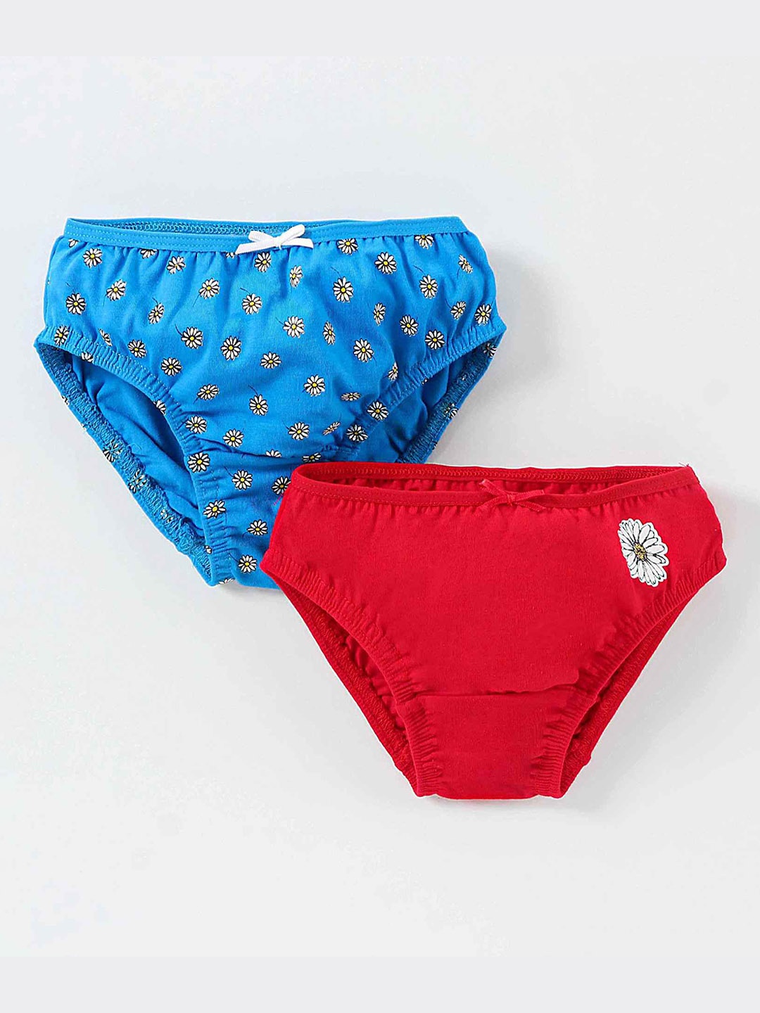 

Honeyhap Girls Pack of 2 Basic Briefs, Red