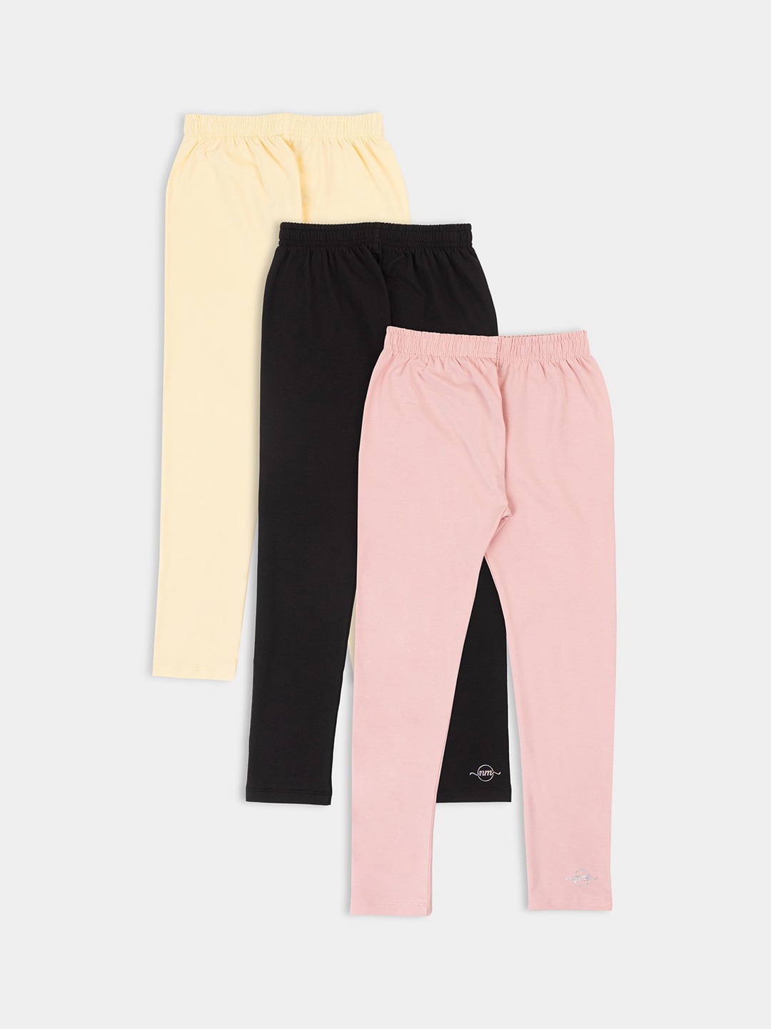 

PAMPOLINA Girls Pack Of 3 Ankle Length Leggings, Pink