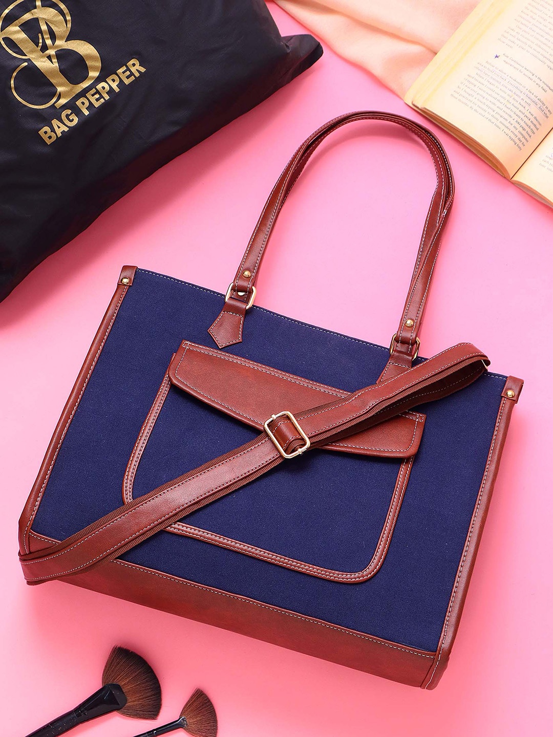 

Bag Pepper Structured Tote Bag, Blue