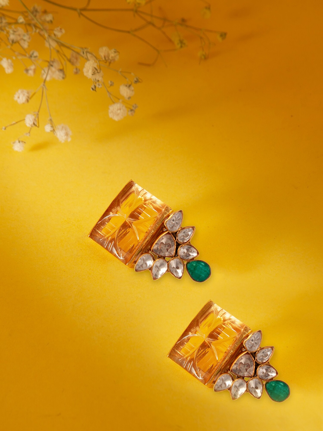 

Neeta Boochra 22K Gold-Plated 925 Sterling Silver Contemporary Drop Earrings