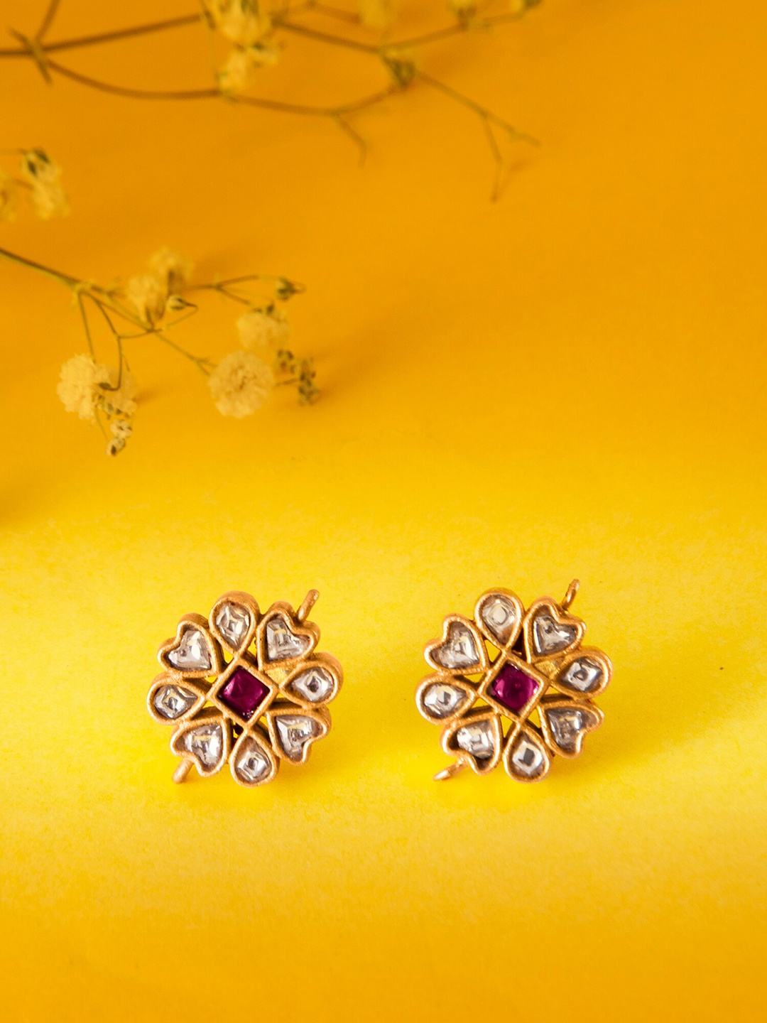 

Neeta Boochra 22K Gold-Plated 925 Sterling Silver Contemporary Studs Earrings