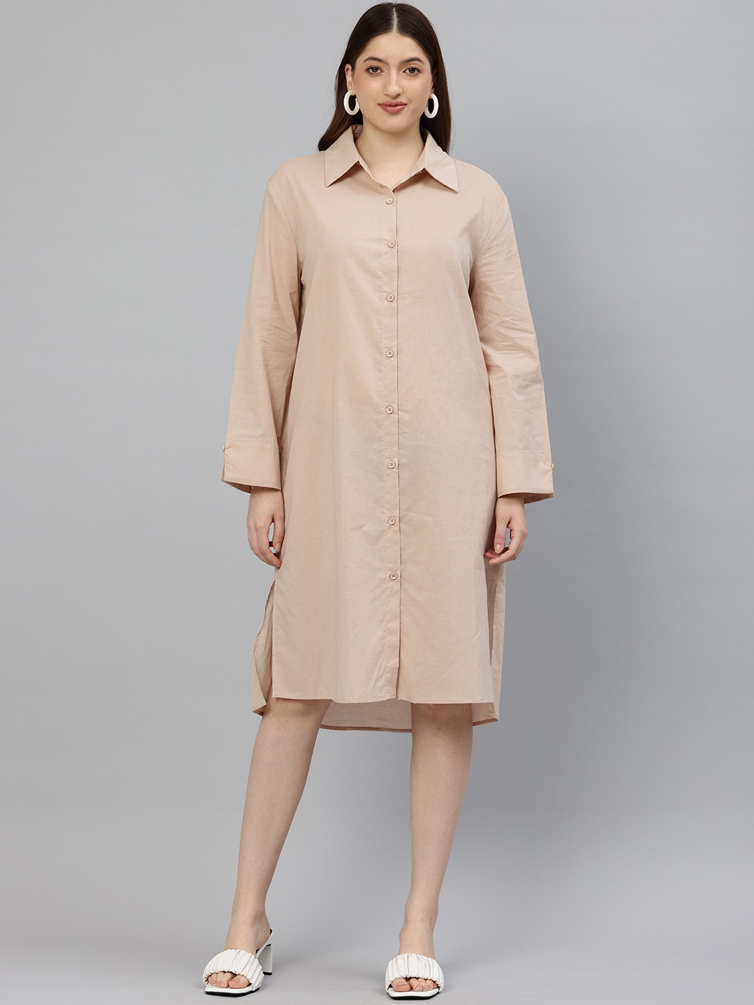 

London Rag Shirt Dress, Khaki