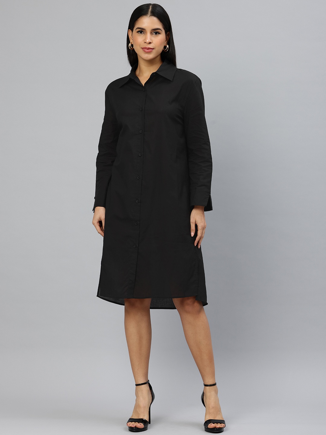 

London Rag Shirt Dress, Black