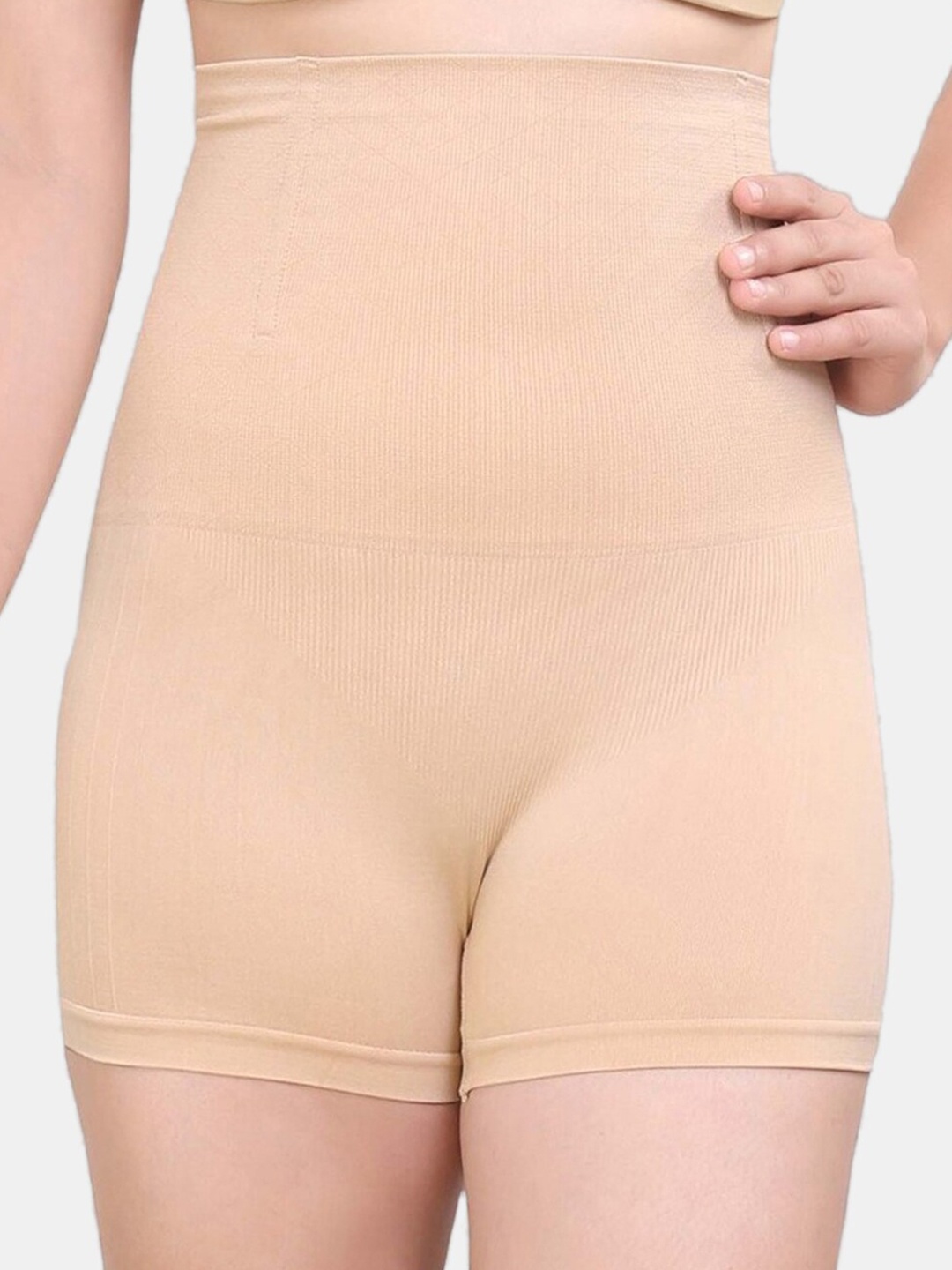 

FiveFlag High-Waist Tummy & Thigh Shapewear, Beige