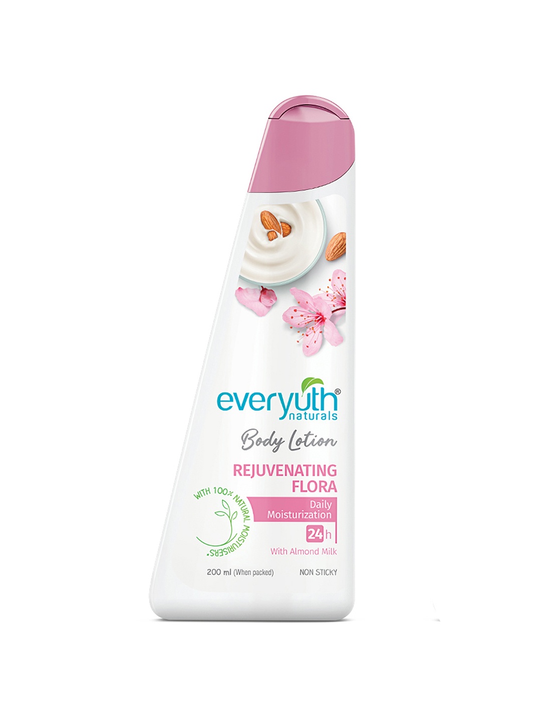 

everyuth Naturals Rejuvenating Flora Daily Moisturization Non Sticky Body Lotion - 200ml, White