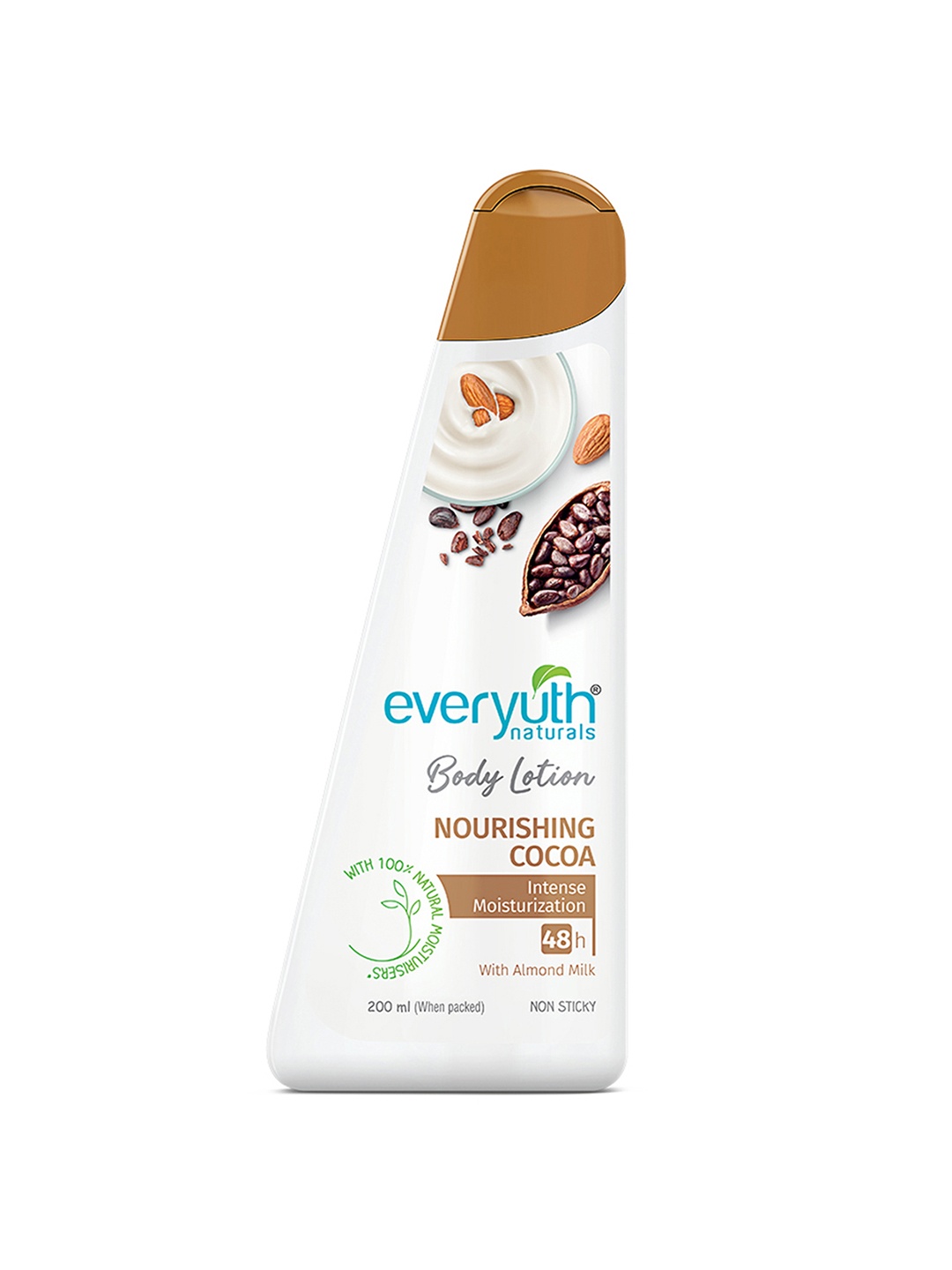 

everyuth Naturals Nourishing Cocoa Intense Moisturization Non Sticky Body Lotion - 200ml, White