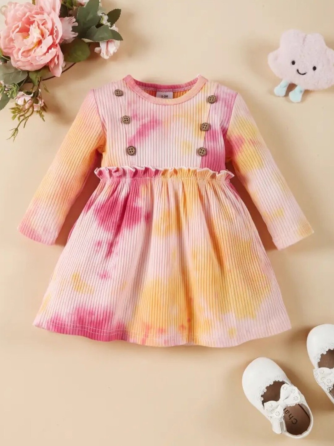 

BAESD Print Fit & Flare Dress, Multi