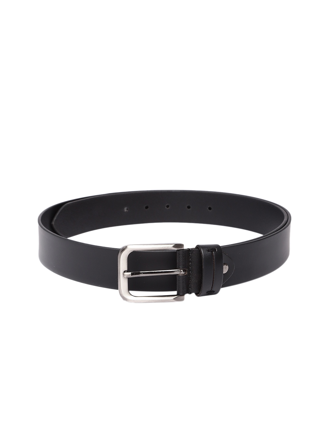 

Peter England Men Wide Leather Belt, Black