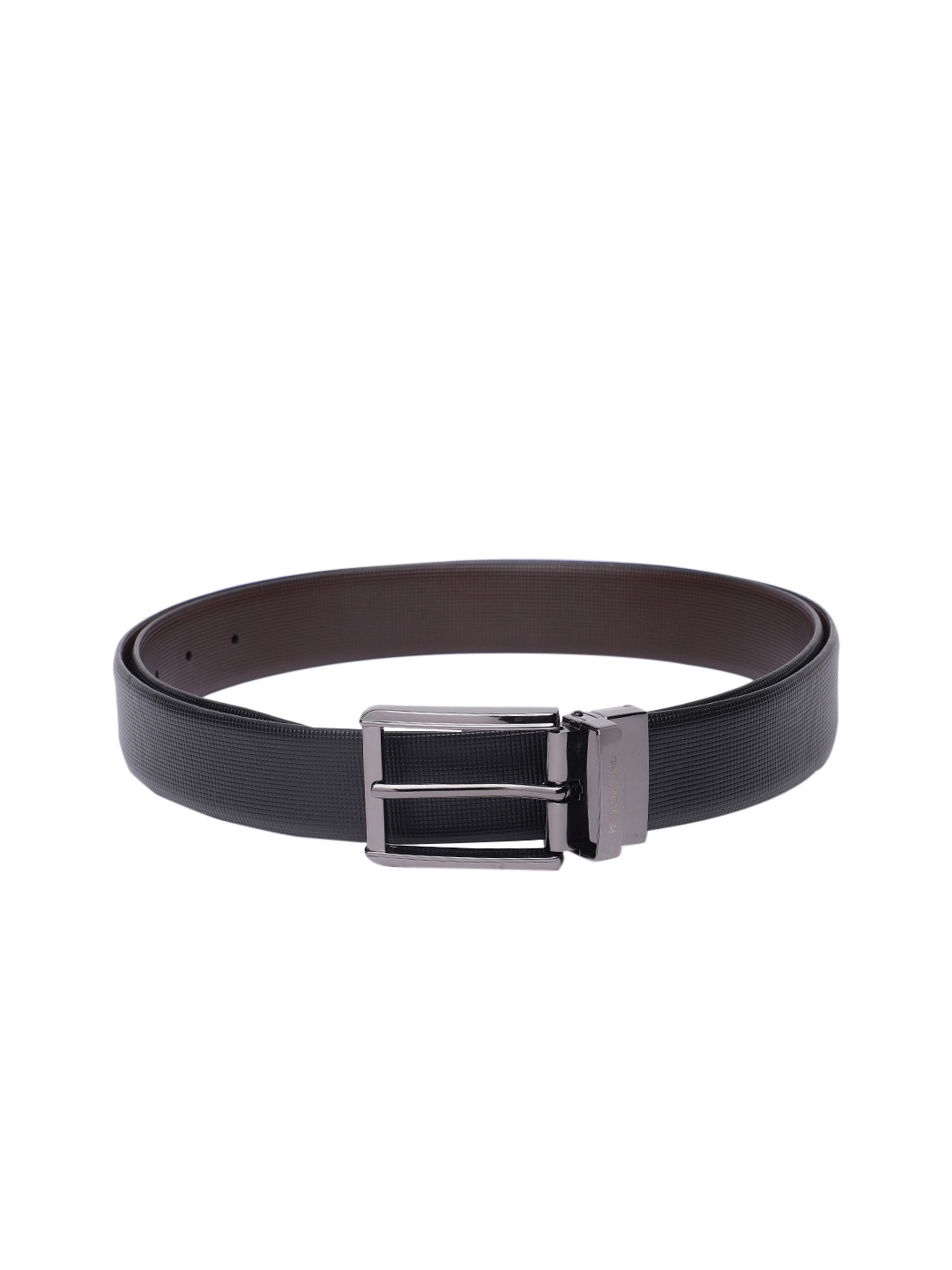 

Peter England Men Leather Reversible Belt, Brown