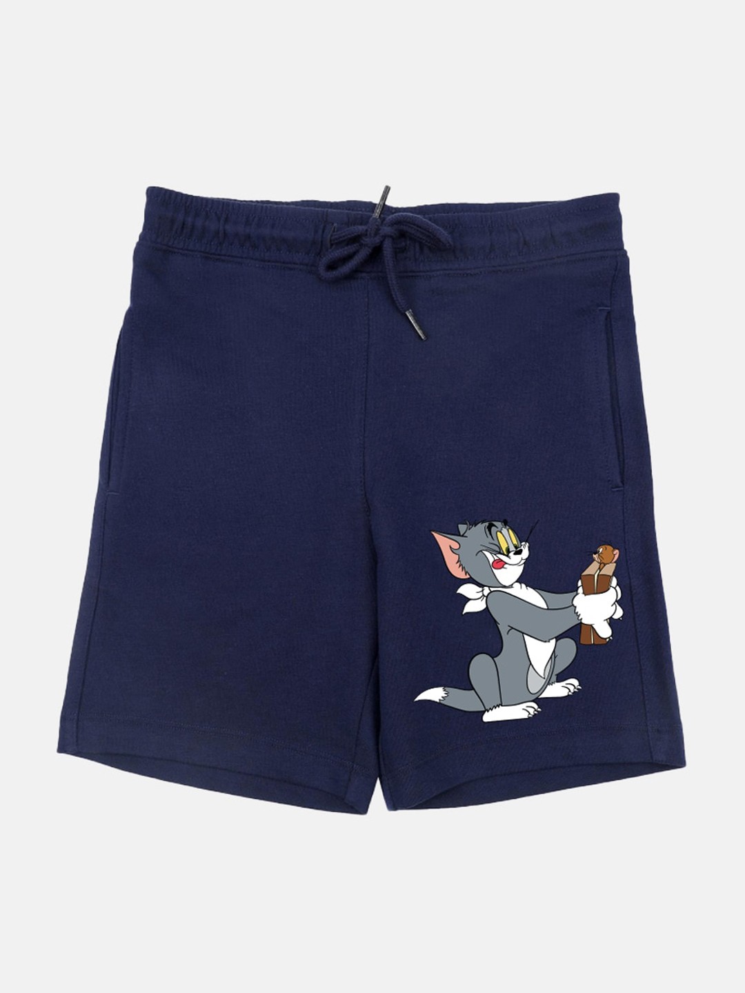 

YK Warner Bros Boys Tom & Jerry Graphic Printed Shorts, Blue