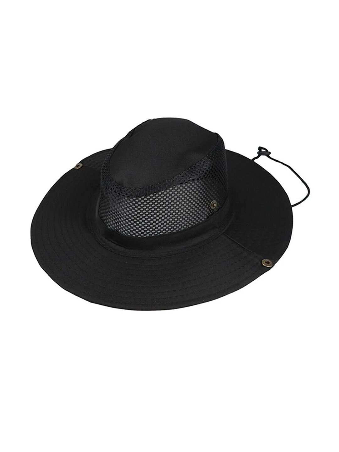 

Zacharias Unisex Self Design Sun Hat, Black