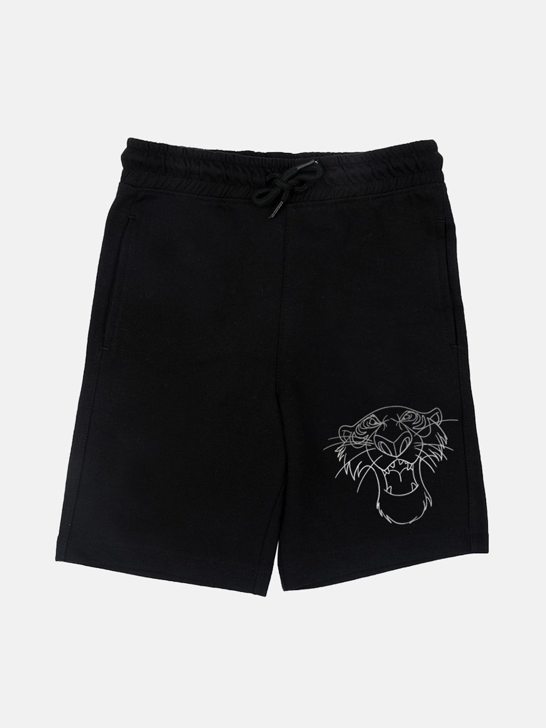 YK Disney Boys Lion King Printed Shorts, Black