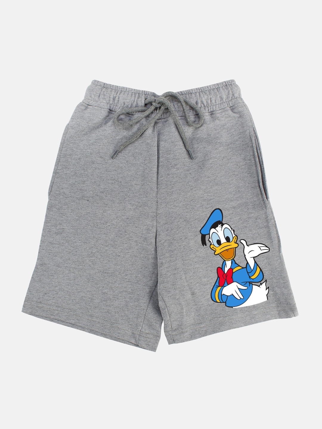 

YK Disney Boys Donald Duck Printed Mid-Rise Shorts, Grey