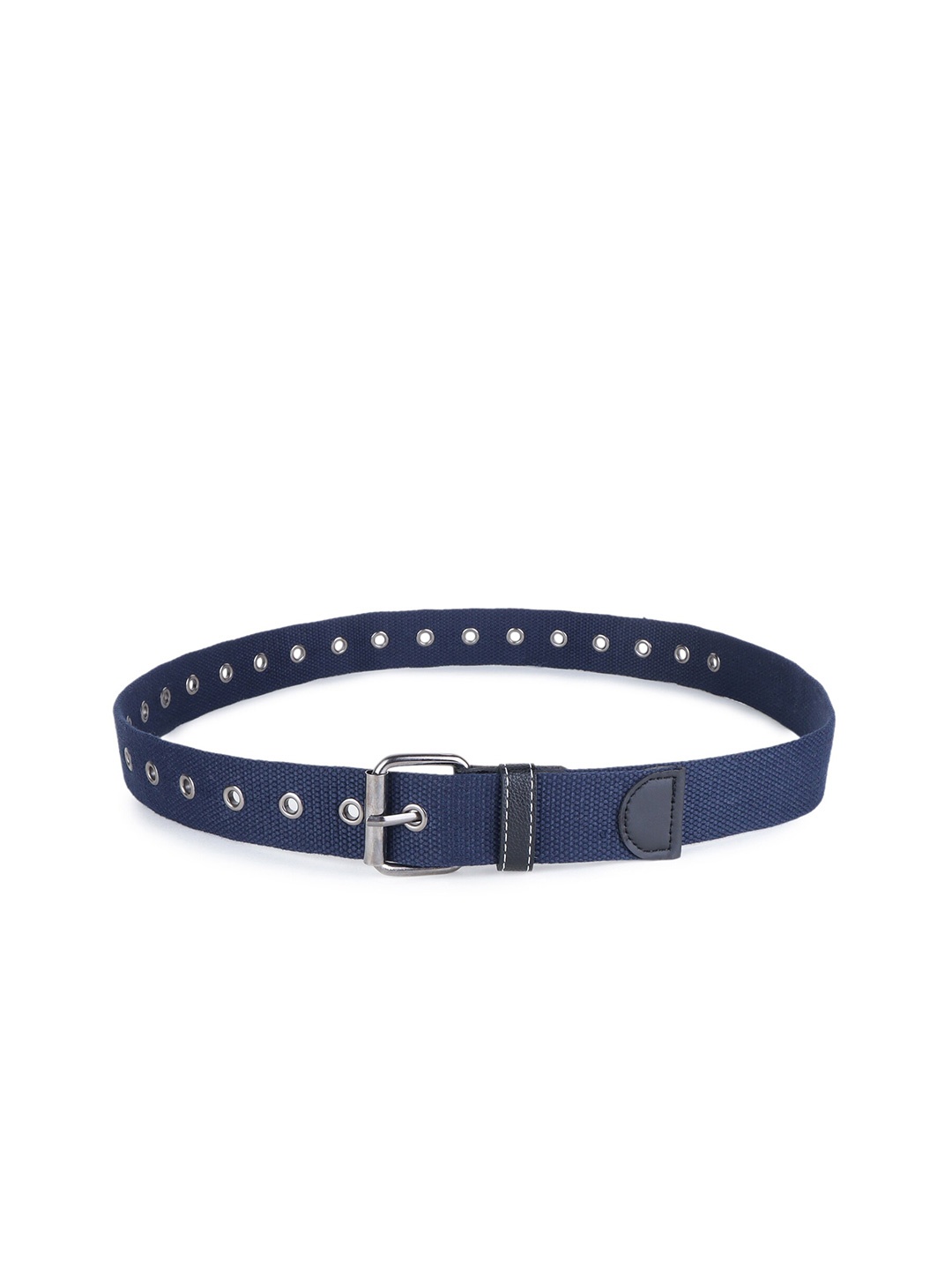

Zacharias Men Textured Cotton Belt, Blue