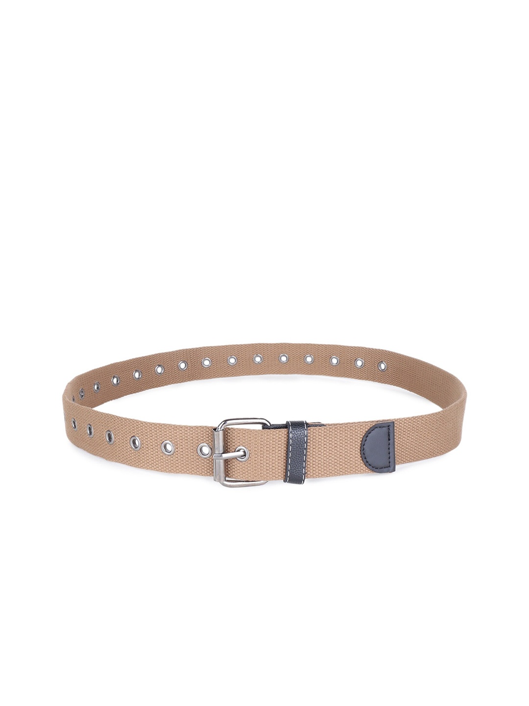 

Zacharias Men Textured Cotton Belt, Beige