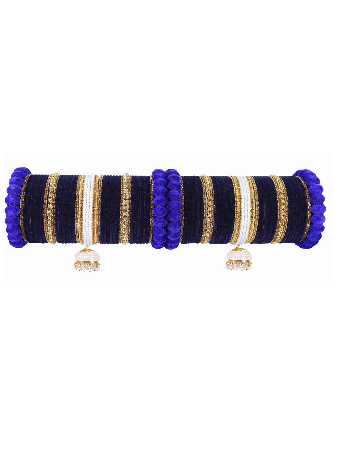 

NMII Set Of 70 Traditional Bridal Chuda Bangles, Gold