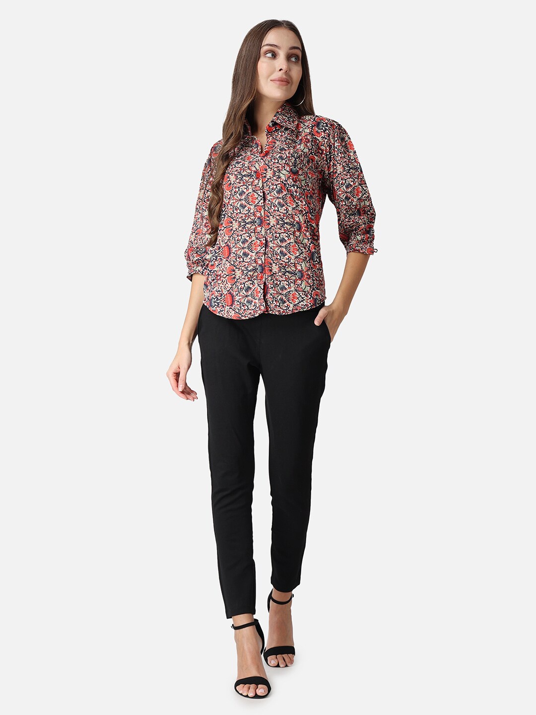 

SCORPIUS Classic Opaque Printed Casual Shirt, Multi