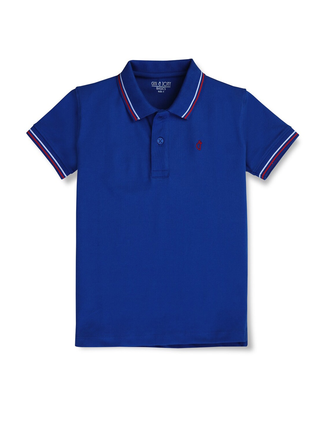 

Gini and Jony Boys Polo Collar Cotton T-shirt, Navy blue