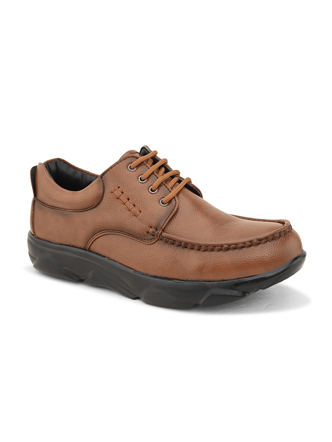 

John Karsun Men Round Toe Moisture Wicking Derbys, Tan
