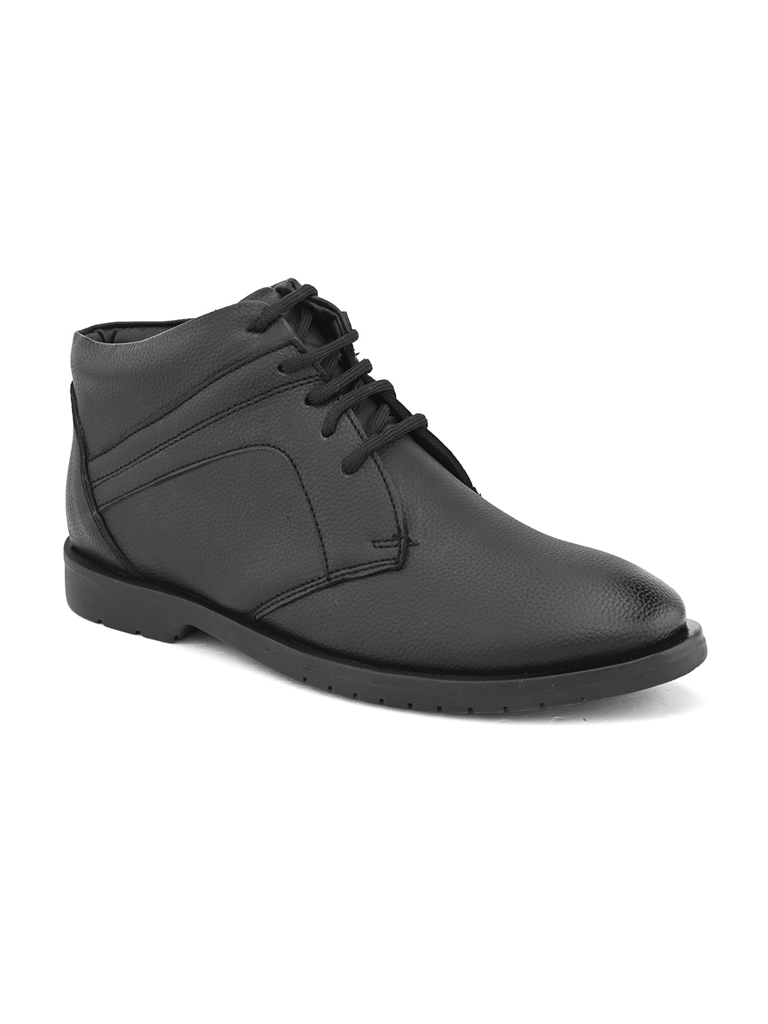 

John Karsun Men Round Toe Moisture Wicking Derbys, Black