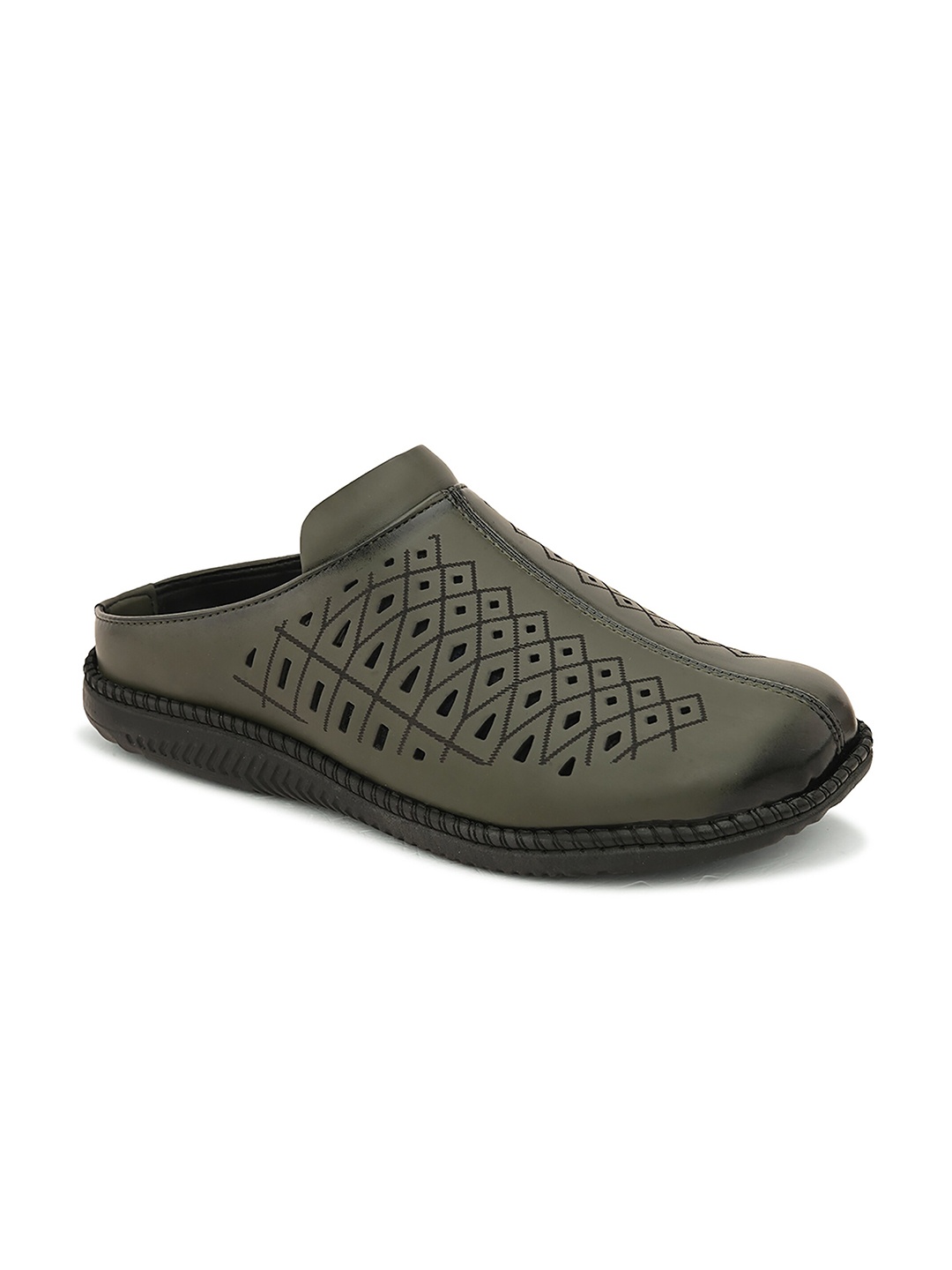

John Karsun Men Shoe-Style Sandals, Olive