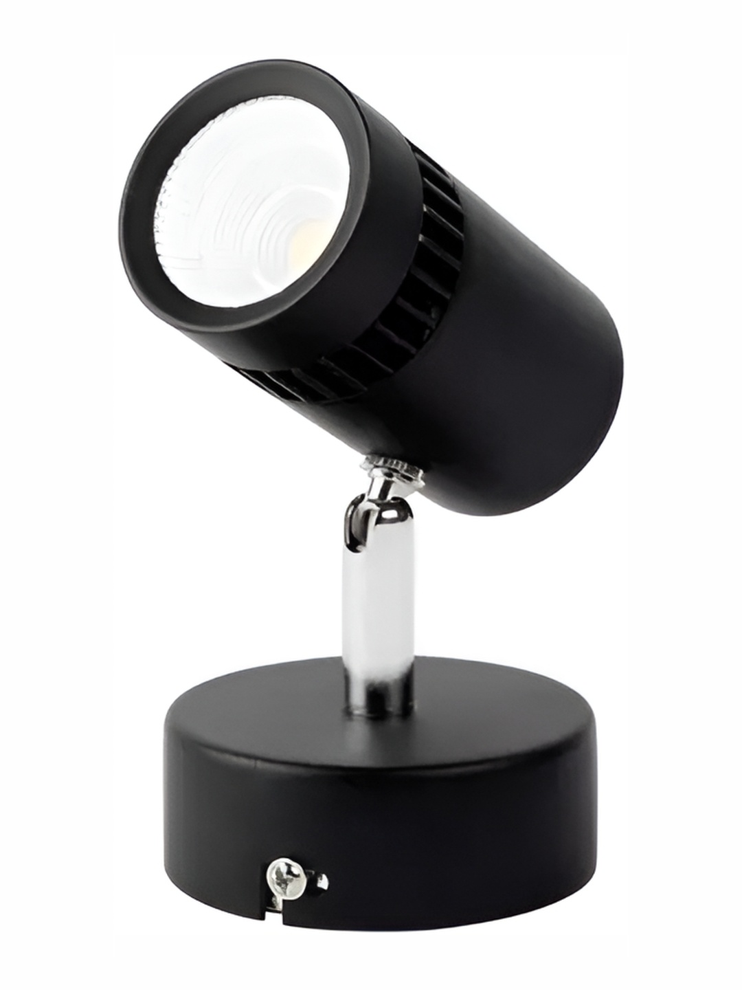 

DENICRAAS Black & Silver-Toned Metal Contemporary Abstract Shaped Shaped Wall Lamp