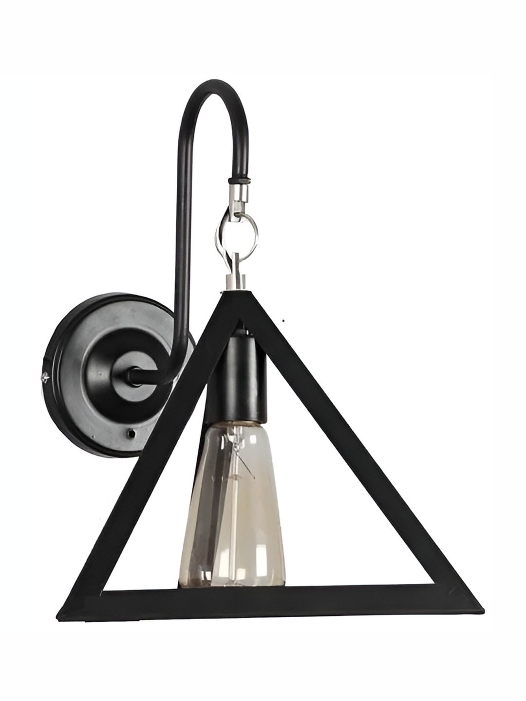 

DENICRAAS Black & Transparent Metal Contemporary Wall Lamp
