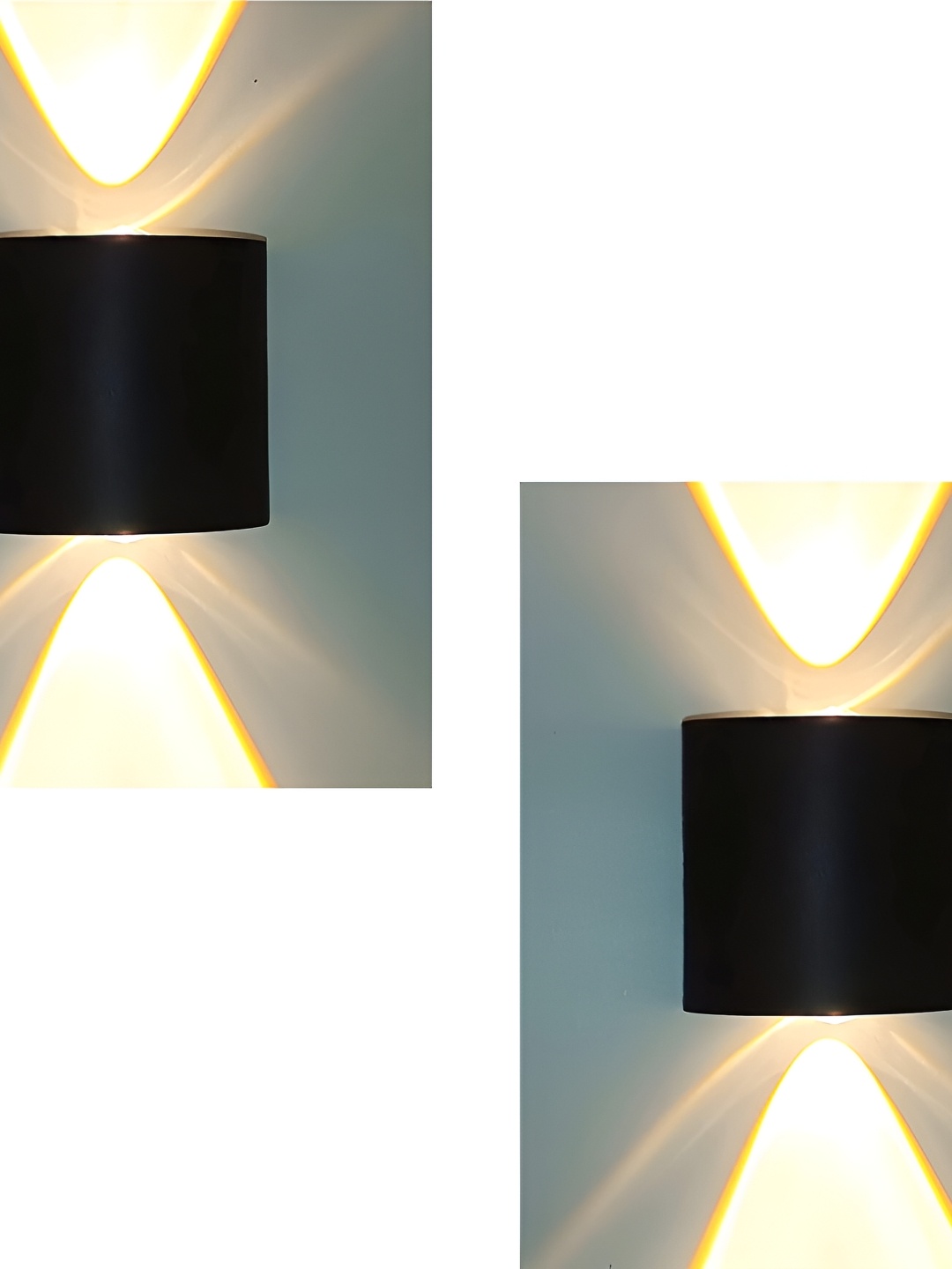 

DENICRAAS White Aluminium Quirky Cylindrical Shaped Wall Lamp